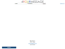 Tablet Screenshot of 4yourmessage.com